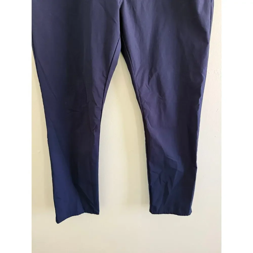 J. Crew | Navy Slim Straight Fit 5-Pocket Tech Pants Business Casual Sz 36x30
